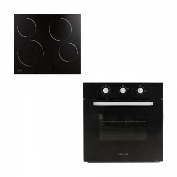 Davoline Φούρνος Ηλεκτρικός Άνω Πάγκου 75lt 59.5cm OHCS 8004 BL με Κεραμικές Εστίες GGDS 400 BL